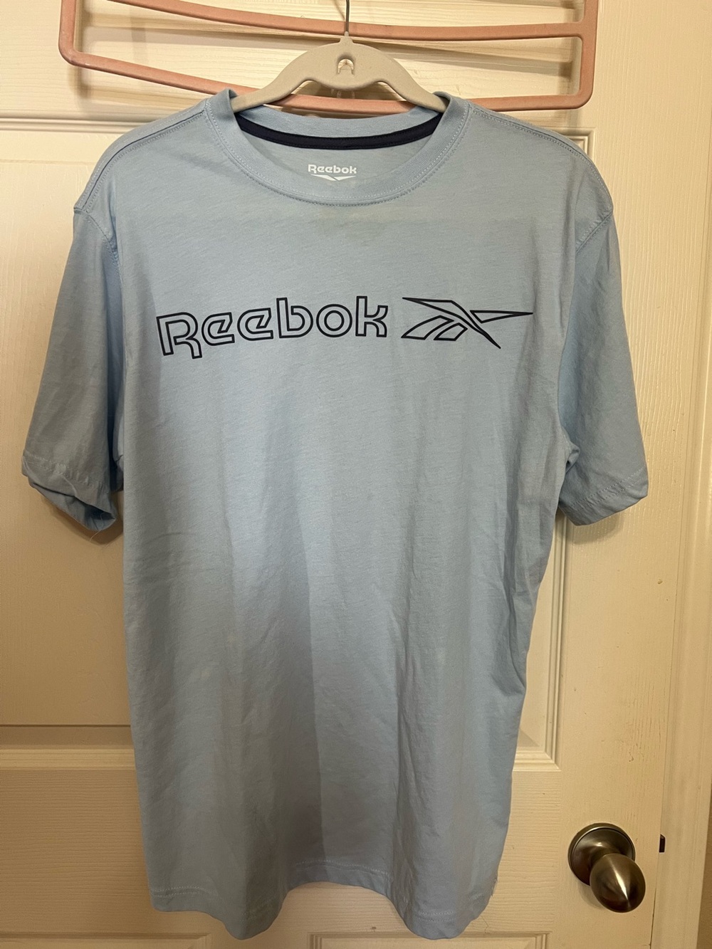 Reebok Teen’s Light Blue Graphic Logo T‑Shirt